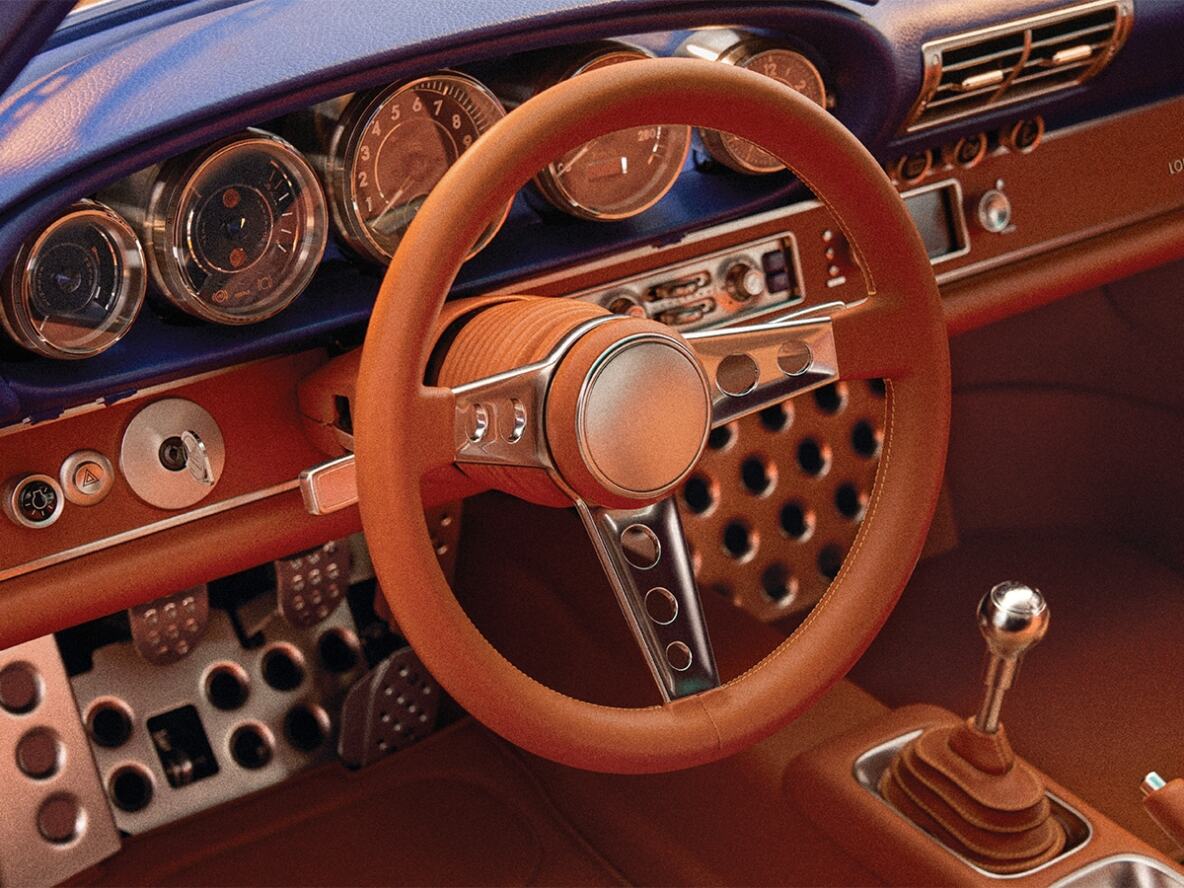 Porsche 911 Singer Louis Vuitton volant
