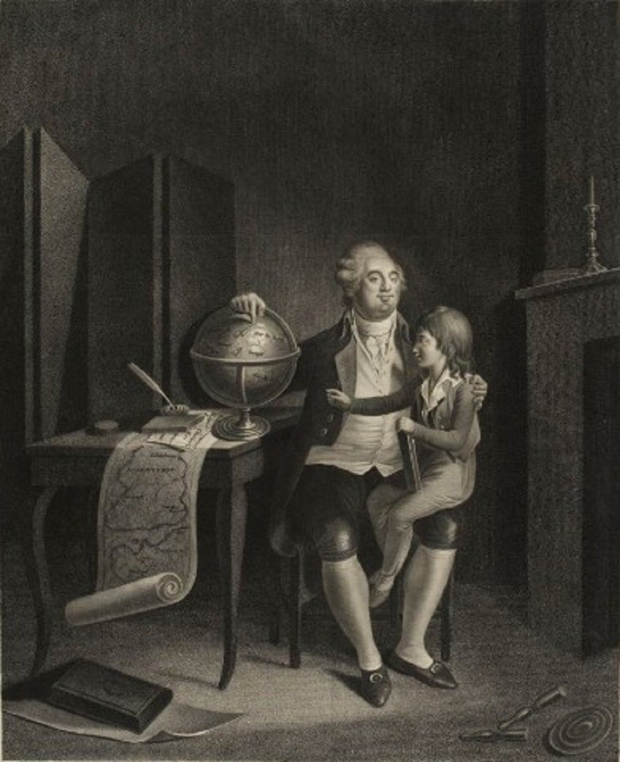 Louis XVI et son fils