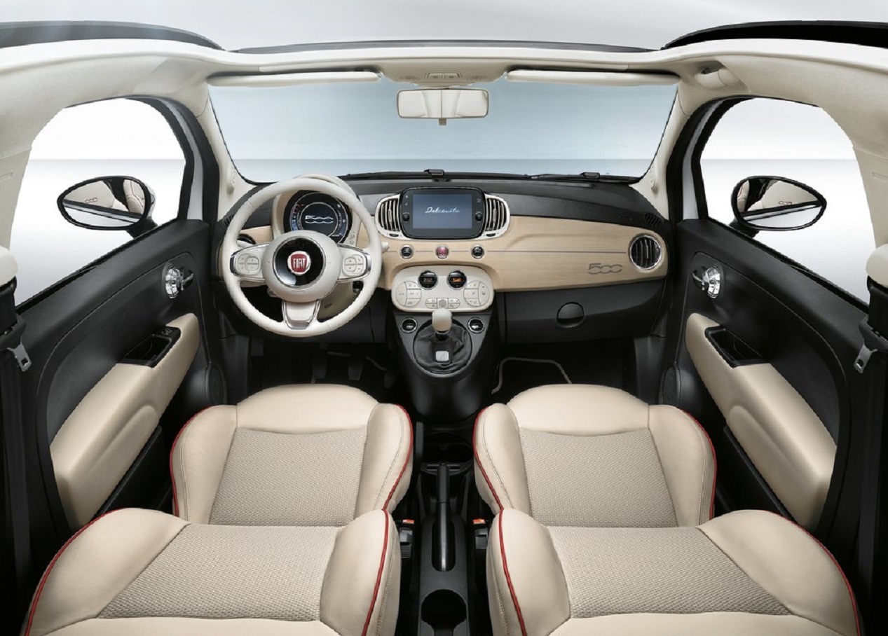 Habitacle de la Fiat 500 Dolce Vita