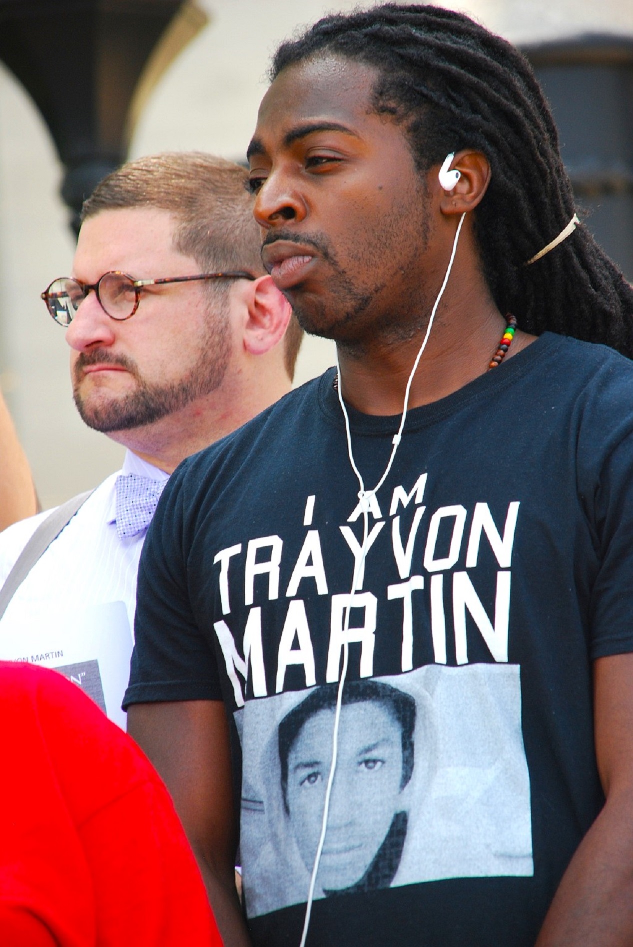 Manifestation en faveur du jeune adolescent afro-américain Trayvon Martin tué le 26 février 2012 par George Zimmerman.