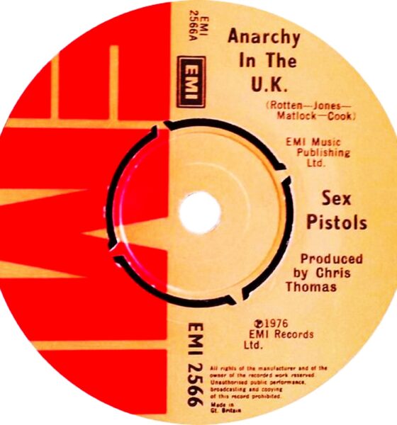 anarchy in the uk single face a copyright emi records