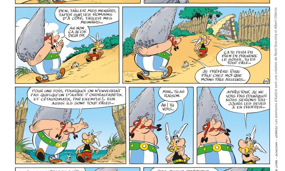 asterix T41 planche annonce copyright