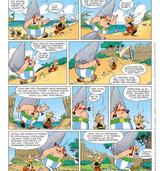 asterix T41 planche annonce copyright