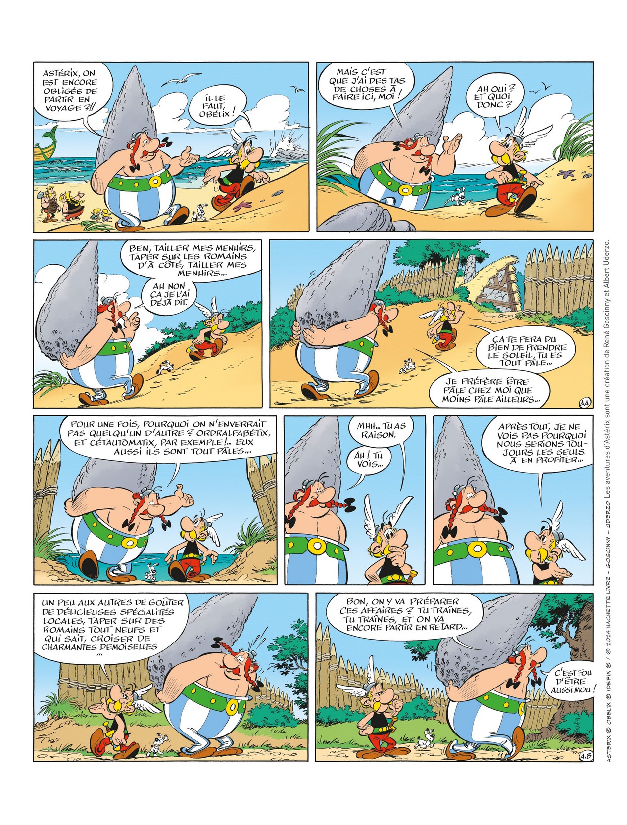 asterix T41 planche annonce copyright