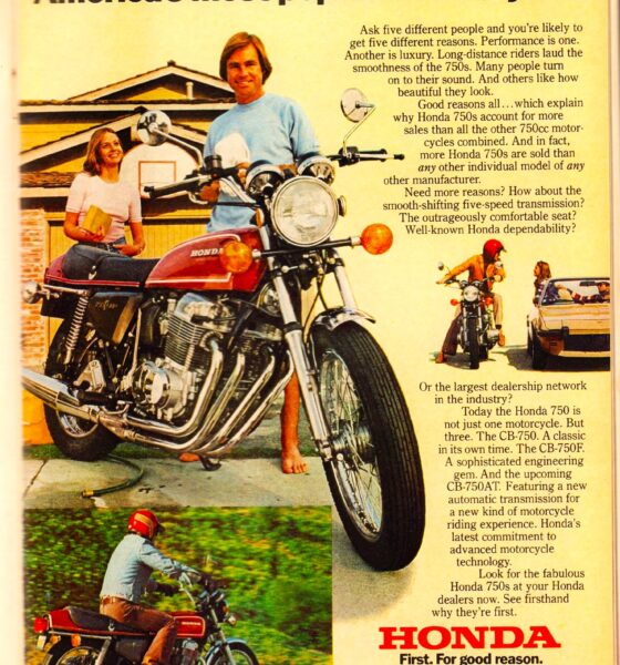 honda cb 750 publicite americaine mars 1976