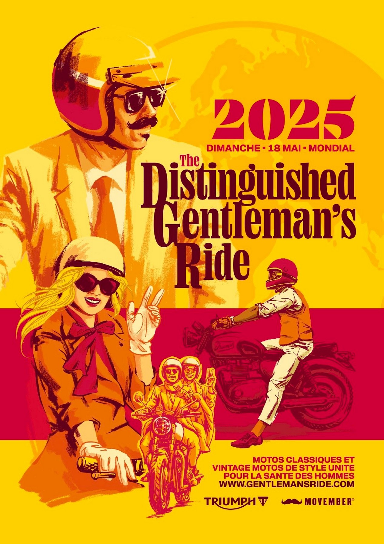 Affiche du rassemblement Distinguished Gentleman's Ride 2025