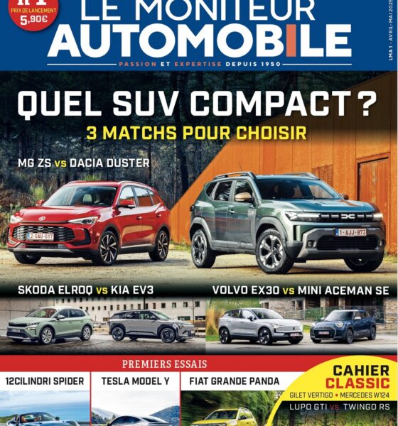 Visuel de la couverture du numéro 1 du nouveau magazine Le Moniteur Automobile qui paraitra en kiosques le 11 avril 2025