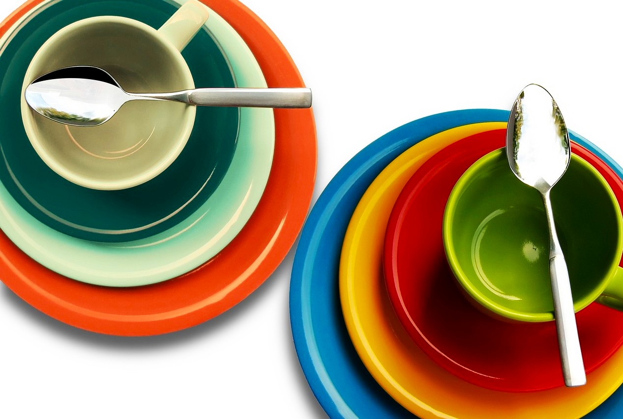 Vaisselle de couleur