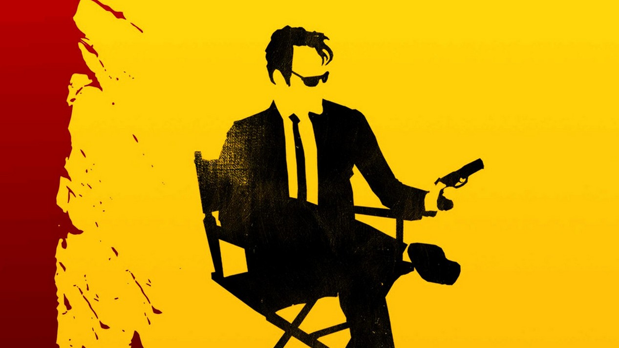 Affiche du documentaire “The Bloody Genious” qui retrace la carrière du réalisateur Quentin Tarantino.