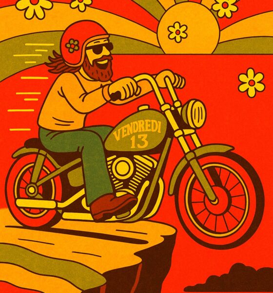Illustration décrivant la superstition du vendredi 13