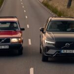 à gauche; la Volvo 240 et à droite : la Volvo XC60, qui devient la meilleure vente de la marque suédoise