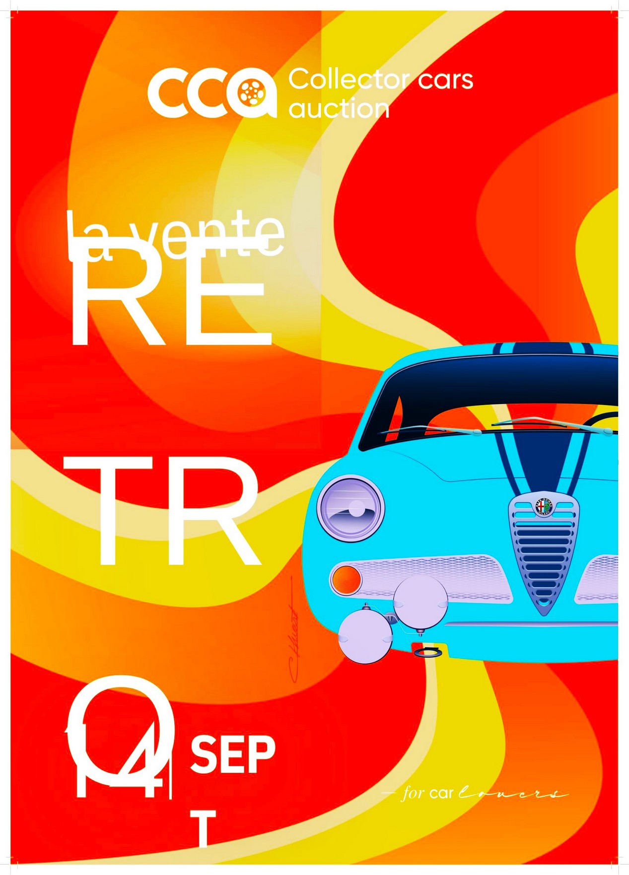afiche de la vente aux enchères RETROMANIA de Périgueux le 15 septembre 2025