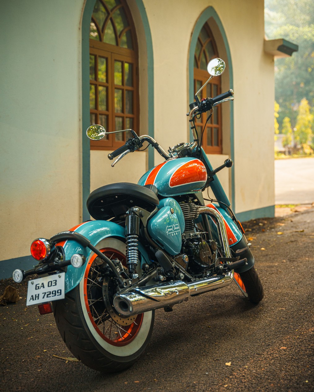 royal enfield goan classic 350 trip teal 4