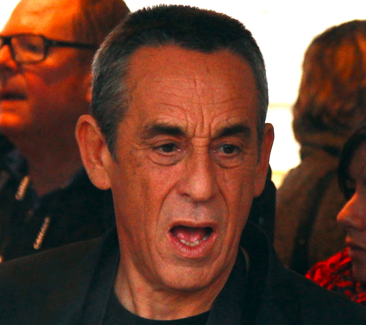 Thierry Ardisson lors du Banquet des 5000, sur le parvis de l'hôtel de ville de Paris le 13 octobre 2012