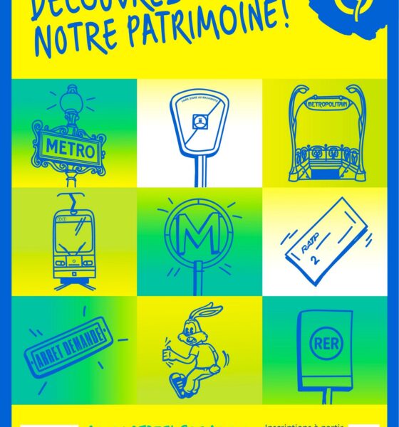 affiche pour les journées du patrimoine et les 125 ans de la RATP