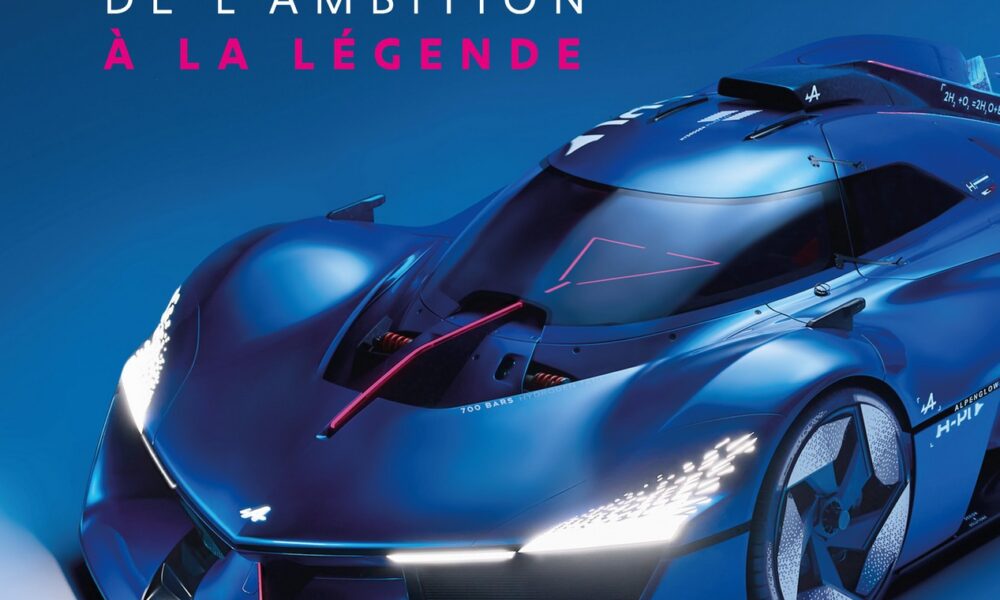 Couverture du livre qui raconte l'histoire de la marque Alpine, de sa naissance à aujourd'hui, aux éditions Sophia