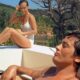 Romy Schneider et Alain Delon dans le film La Piscine
