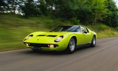 Voiture Lamborghini Miura P400 S de 1968 verte entièrement restaurée et à vendre chez Girardo