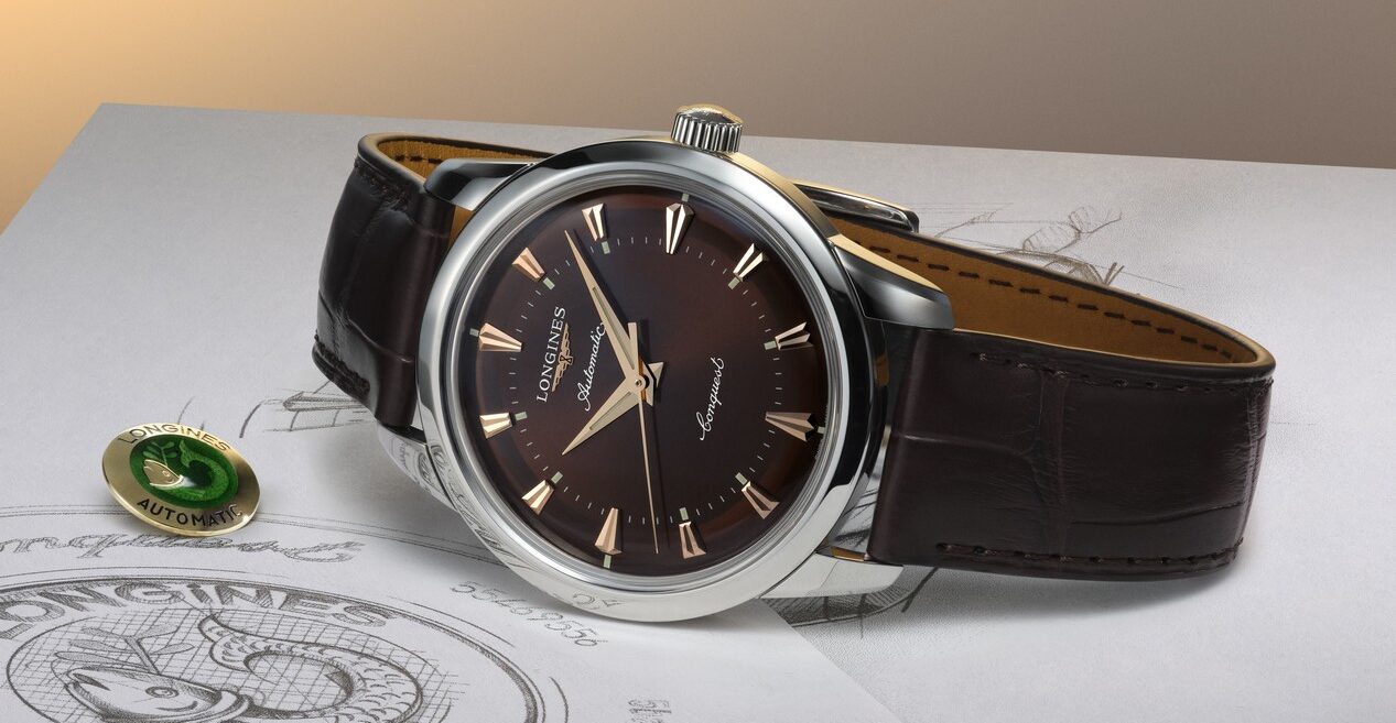 Nouvelle montre Longines Conquest Heritage marron année 2025