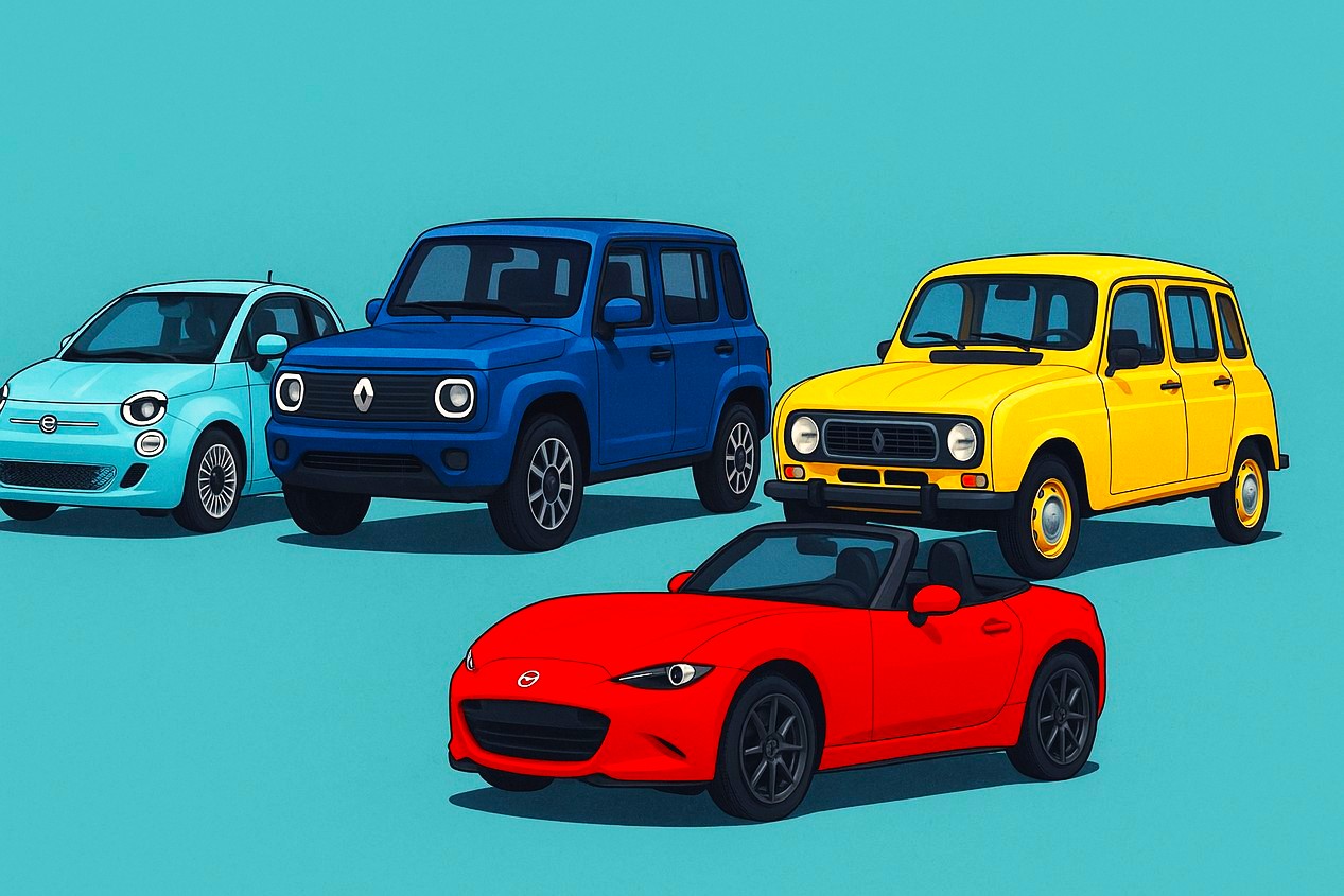 illustration pour le marché auto du neuf en France sur juillet 2025