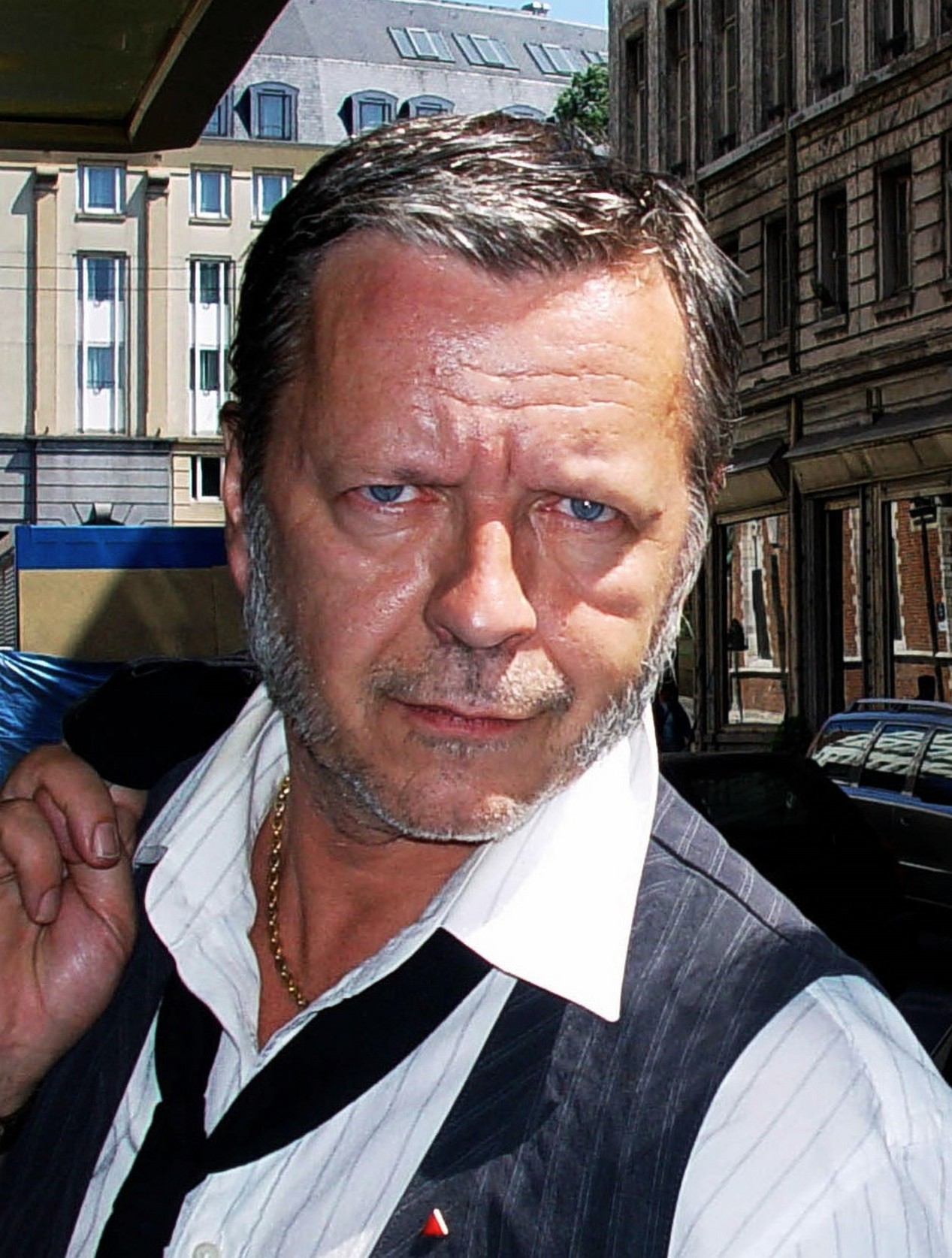 Le chanteur Renaud photographié par Mickaël Bemelmans en mai 2007