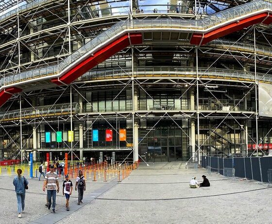 Le centre Georges Pompidou situé en plein coeur de Paris, en 2022.