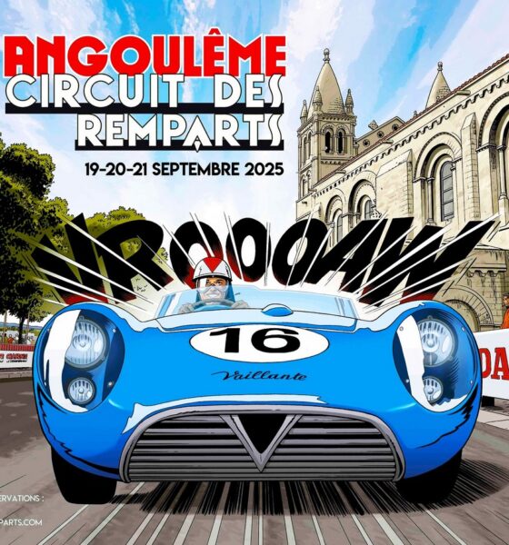 affiche du Circuit des Remparts 2025 à Angoulême