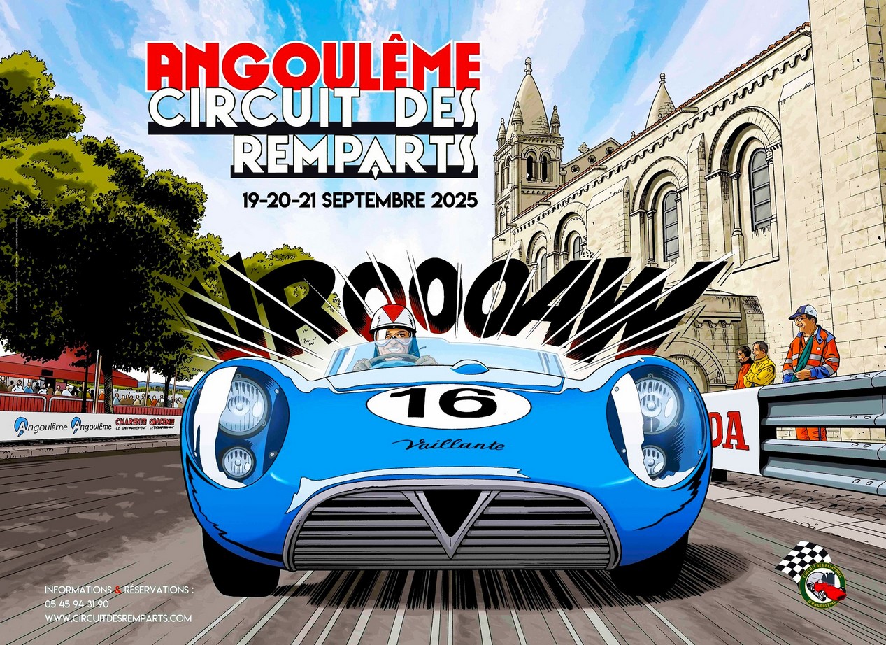 affiche du Circuit des Remparts 2025 à Angoulême
