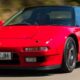 Supercar Honda NSX rouge de 1990