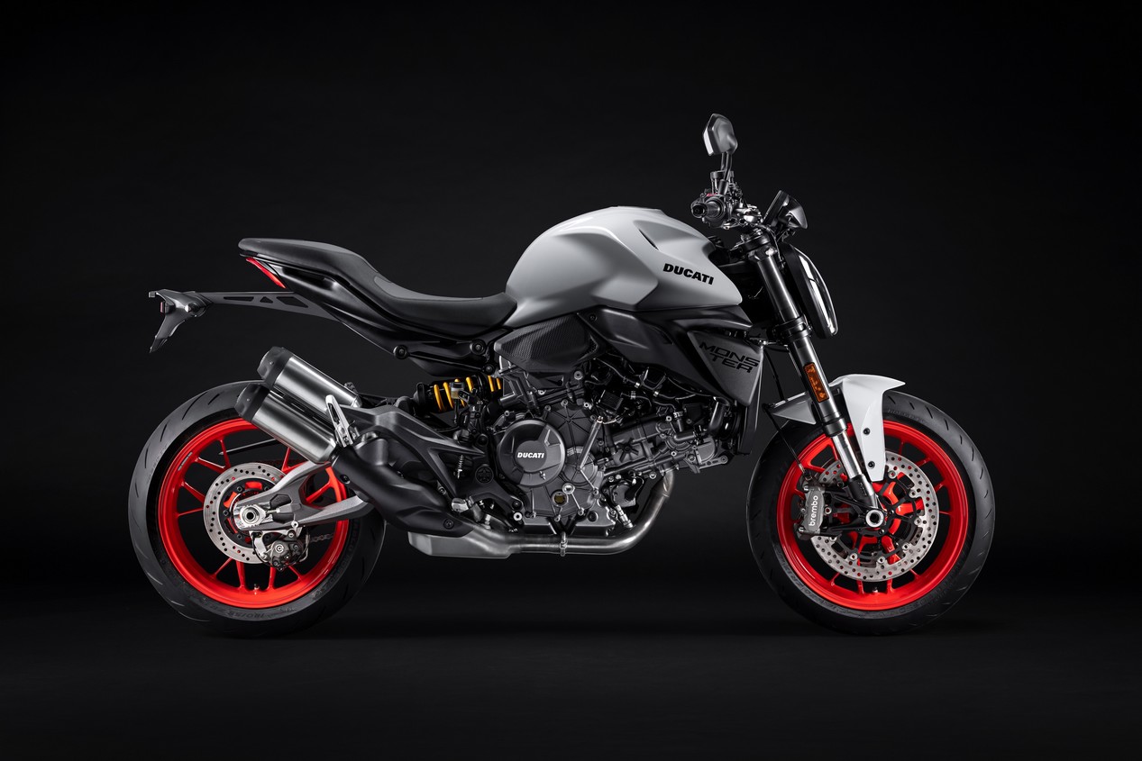 Nouvelle moto Ducati Monster 2026 coloris gris