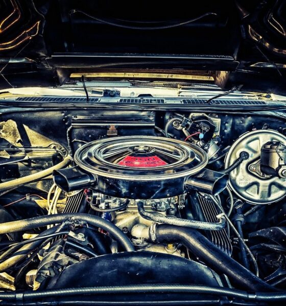 Moteur de voiture américaine vintage