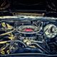 Moteur de voiture américaine vintage