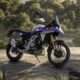 Nouvelle moto Bmw F450 GS modèle 2026 couleur bleue et blanche