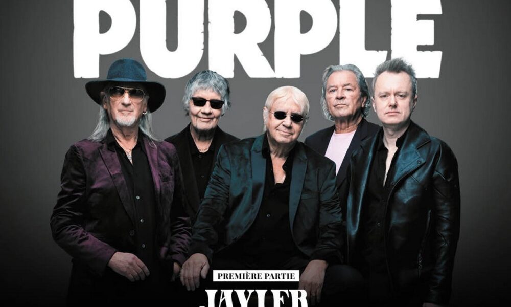 Afiche de la tournée française du groupe anglais Deep Purple pour 2026