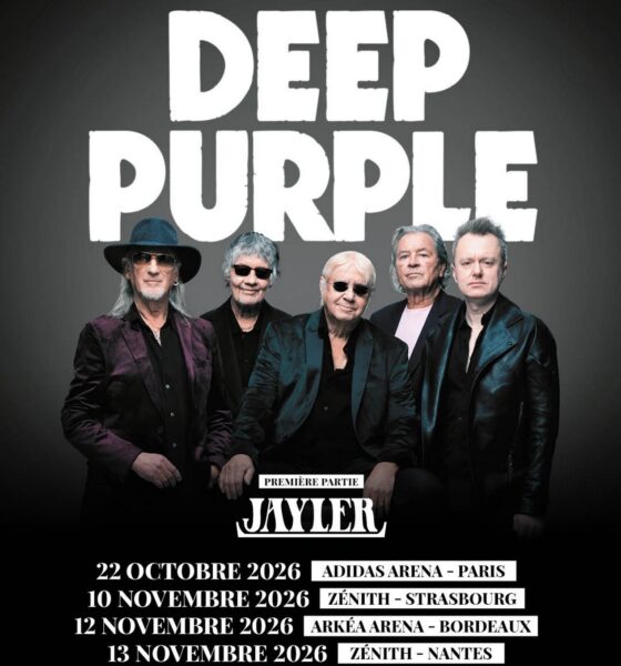 Afiche de la tournée française du groupe anglais Deep Purple pour 2026