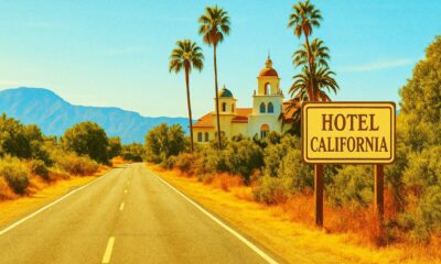 Image qui illustre la chanson HOTEL CALIFORNIA du groupe EAGLES