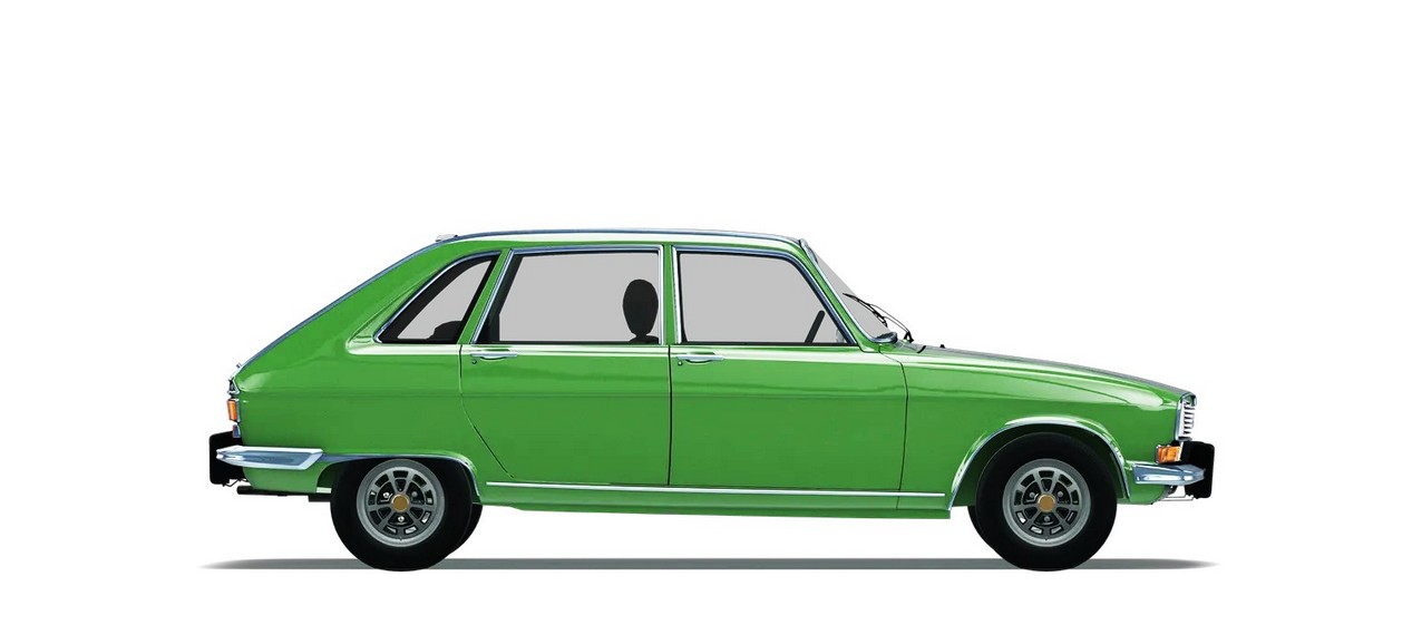 Renault 16 TX de 1973 à l'arrêt en coloris vert