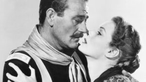 John Wayne et Maureen O'Hara dans le film de John Ford : RIO GRANDE