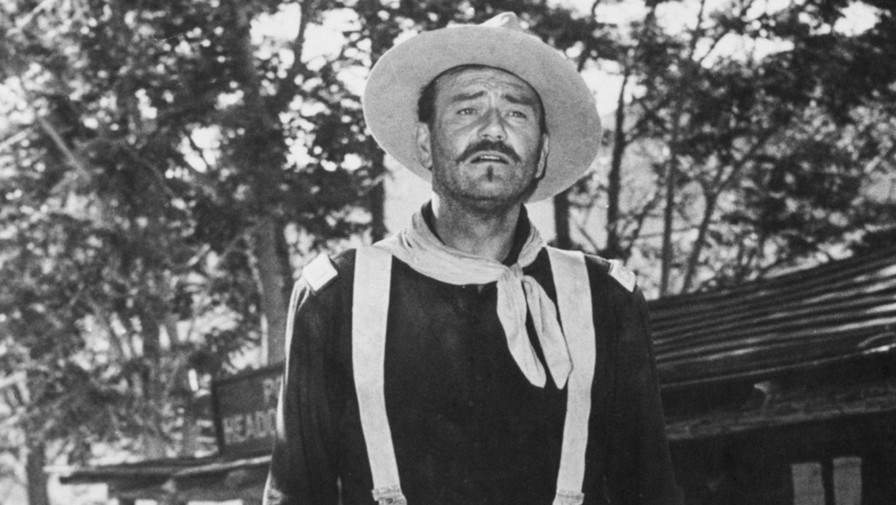 L'acteur américain John Wayne dans le film RIO GRANDE en 1950