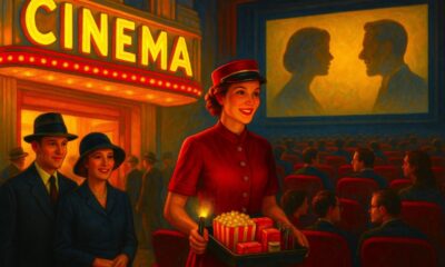 Salle de cinéma vintage