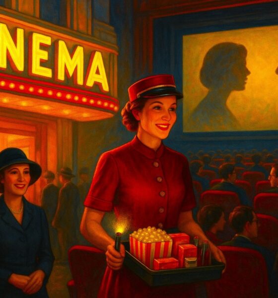Salle de cinéma vintage