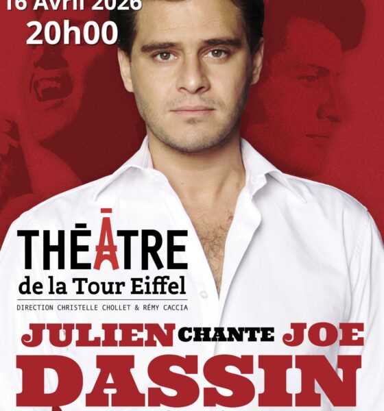 Affiche du concert de Julien Dassin le 16 avril 2026 à Paris