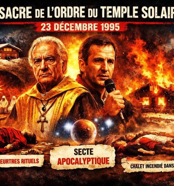 Illustration du massacre de l'Ordre du Temple Solaire du 23 décembre 1995