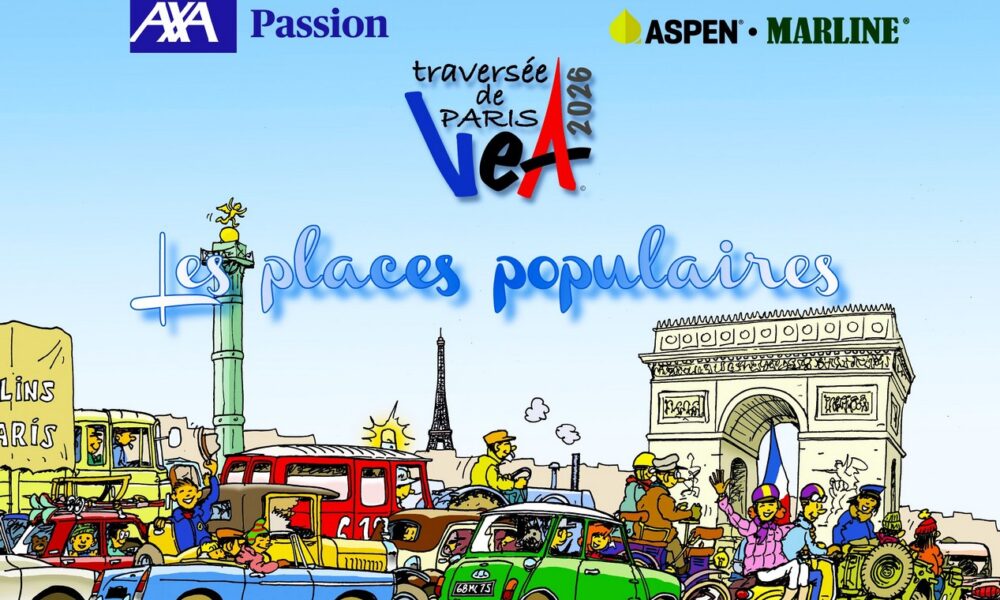 Affiche de la 26ème Traversée de Paris en véhicules anciens