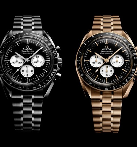 Omega Speedmaster Moonwatch noir et blanc