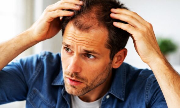 Homme qui perd ses cheveux