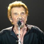Le chanteur Johnny Hallyday en concert le 23 février 2016