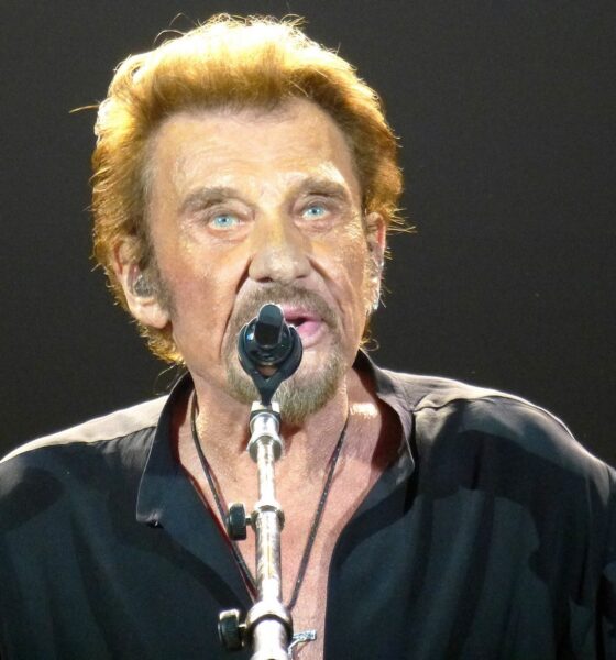 Le chanteur Johnny Hallyday en concert le 23 février 2016