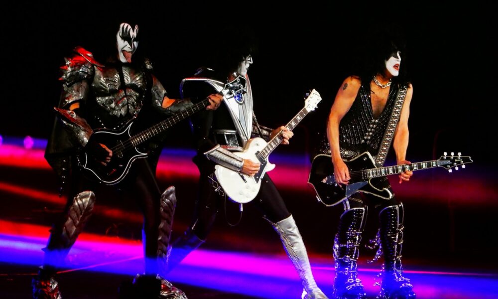 Le groupe de hard-rock américain KISS en concert à Bercy, à Paris, le 7 juin 2022