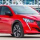 Voiture Peugeot 208 rouge modèle 2020